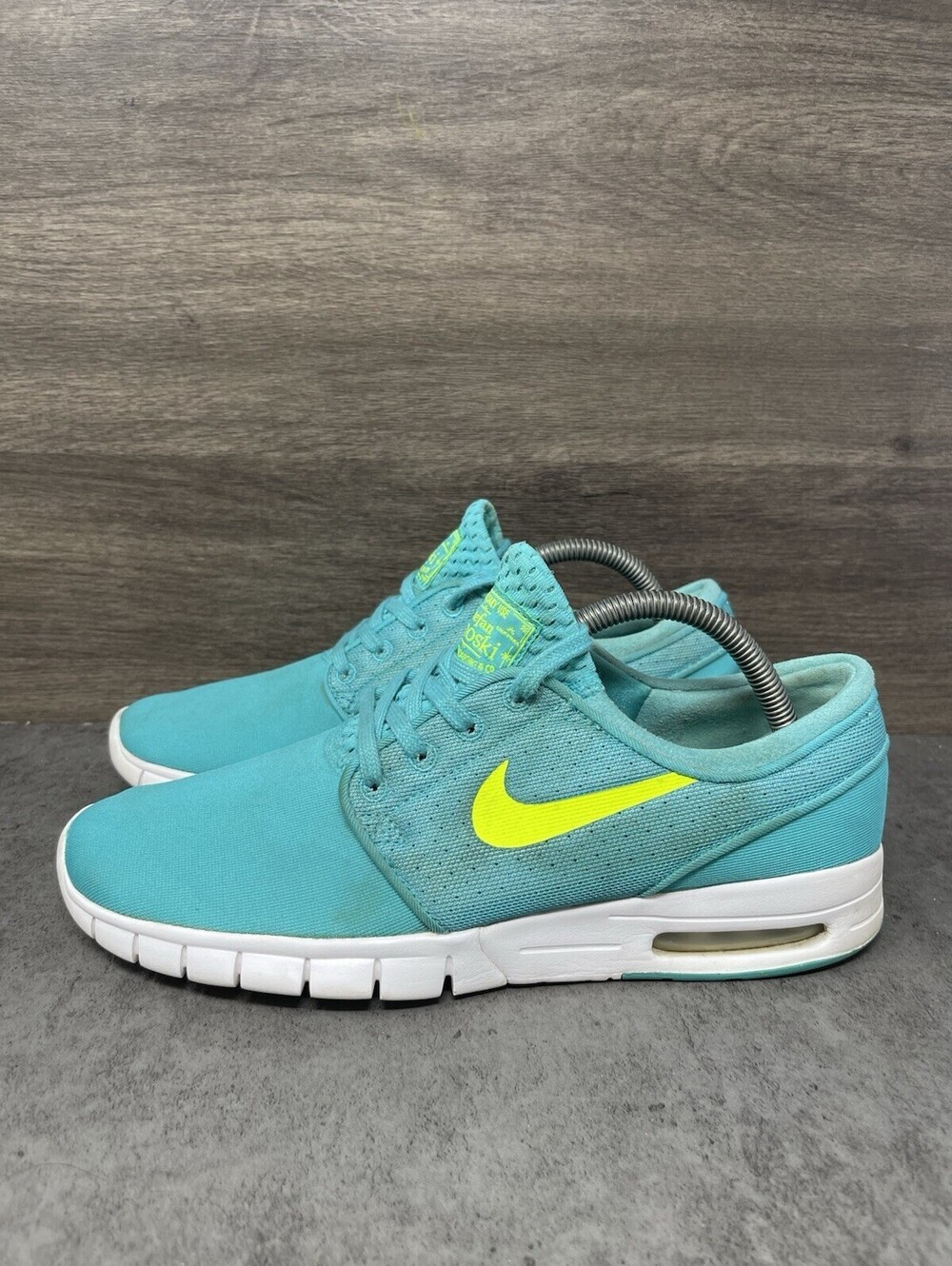 Nike SB Stefan Janoski Max Turbo Green Volt Mens Size 8 Skate Shoes 631303-330
